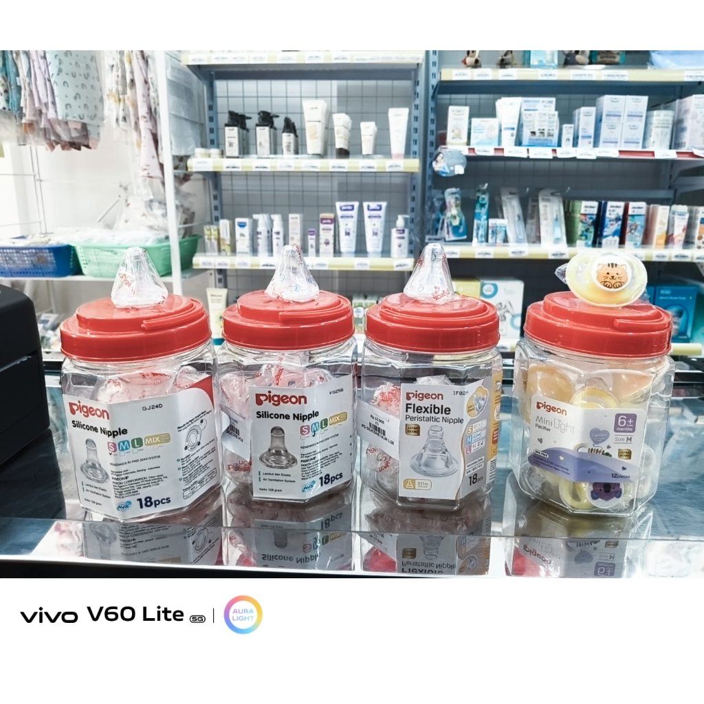 PIGEON SILIICONE NIPPLE DOT & PIGEON PERISTALTIC NIPPLE DOT
