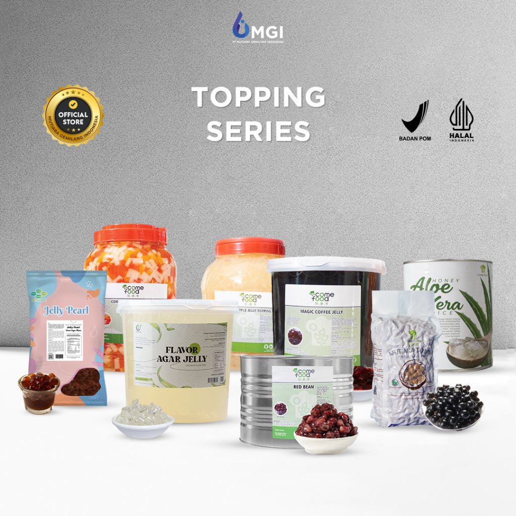 Mutiaragemilang.id  Topping Minuman Kekinian Premium Import MGI Toping MInuman Kekinian, Red Bean, R