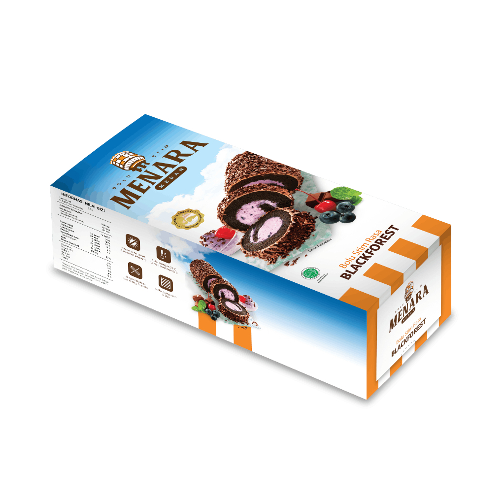 MENARA Bolu Instan Black Forest Manis Legit 600g Cokelat Premium Oleh-Oleh Medan