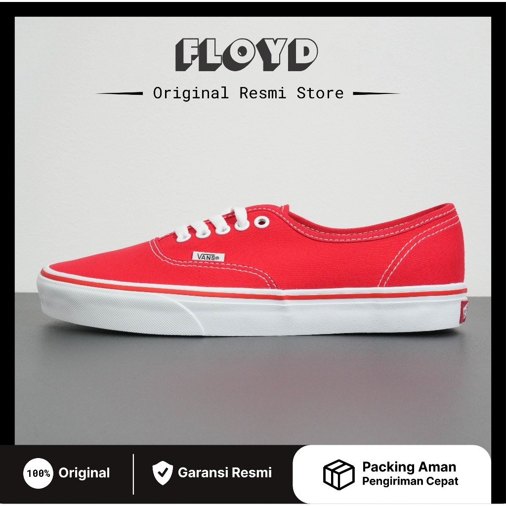 Vans Authentic Red Original Resmi