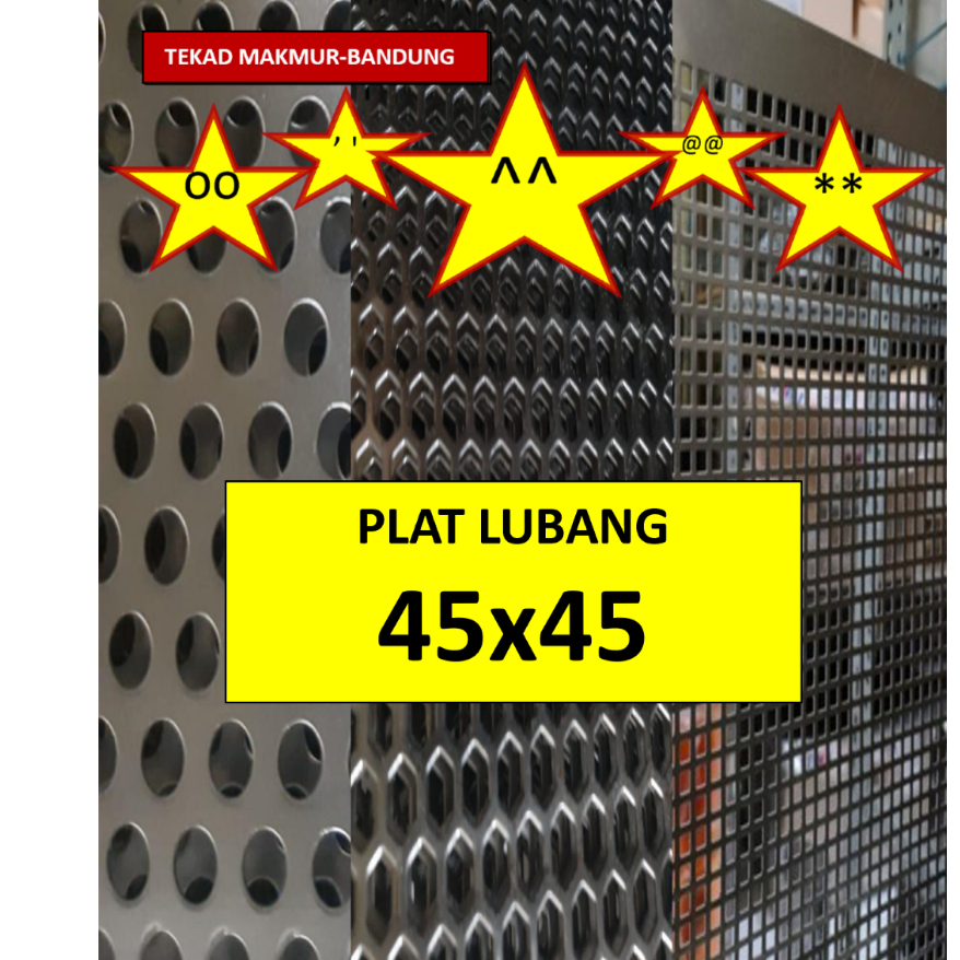 Plat Lubang - 45x45 - Plat Speaker - Ram Speaker - Grill Speaker