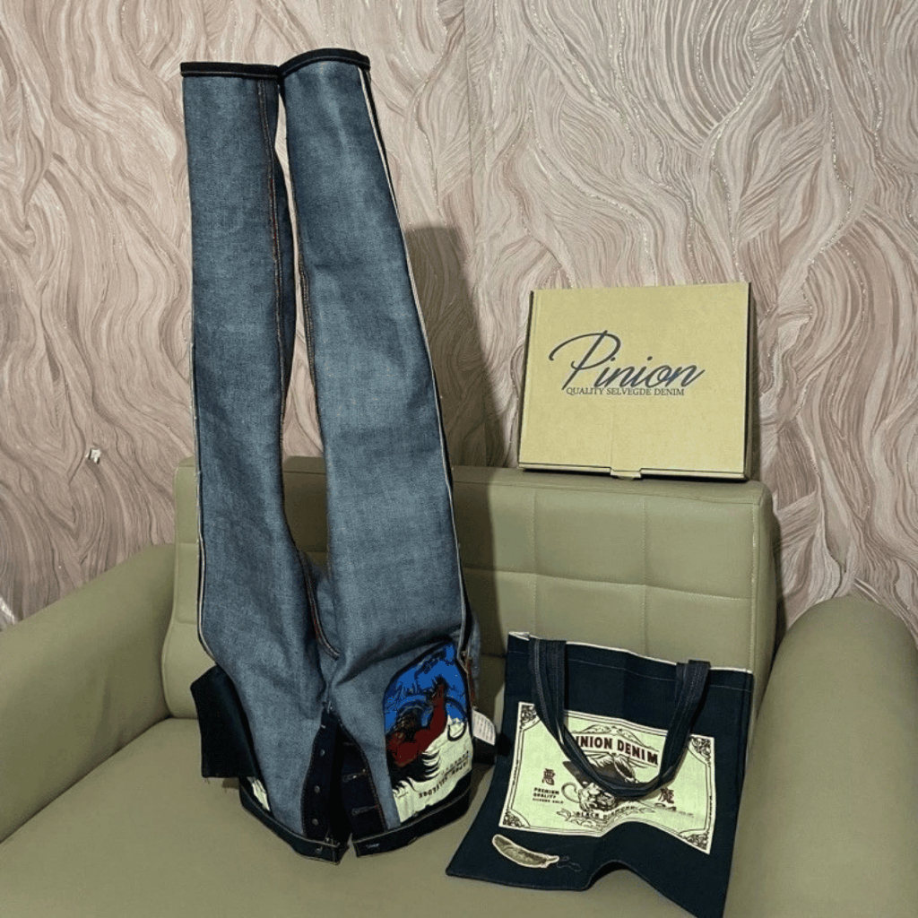 pinion denim saldvedge black diamond 24 oz size 33 slim straight