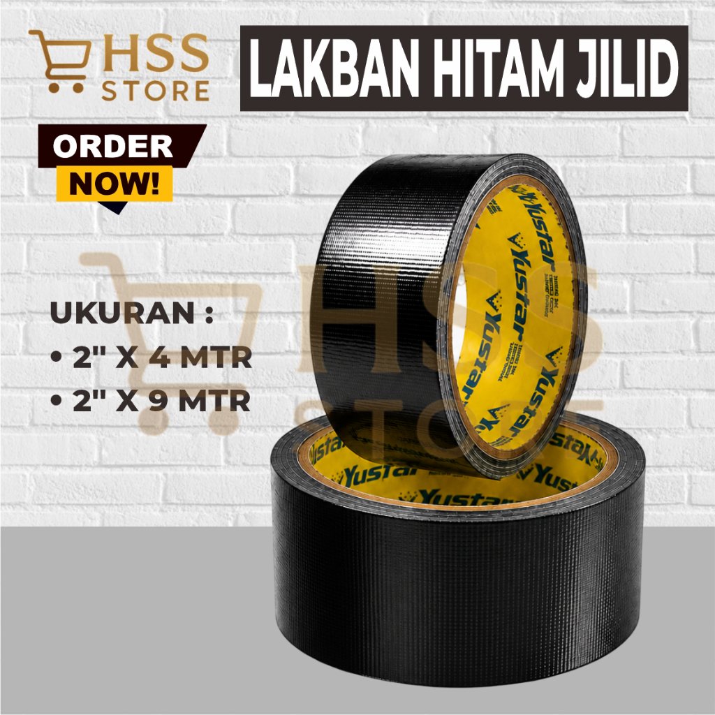 LAKBAN JILID HITAM / LAKBAN HITAM / LAKBAN HITAM SERBAGUNA / LAKBAN KAIN HITAM