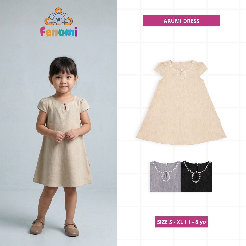 FENOMI - Dress Anak Perempuan 1-8 Tahun Arumi Dress