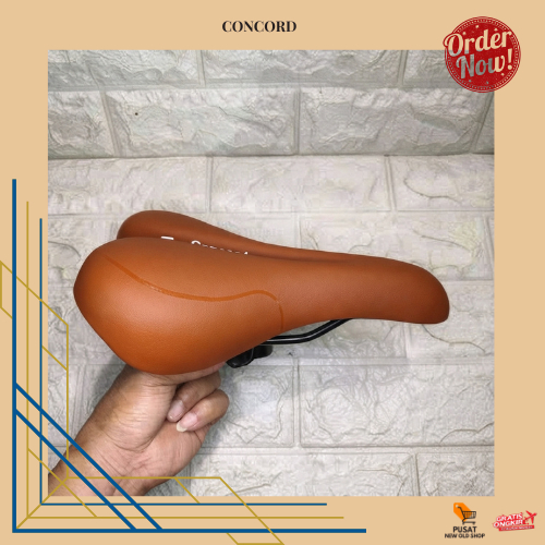 Sadel Dudukan Sepeda Warna Coklat CONCORD Folding Bike MTB Federal BMX Fixie