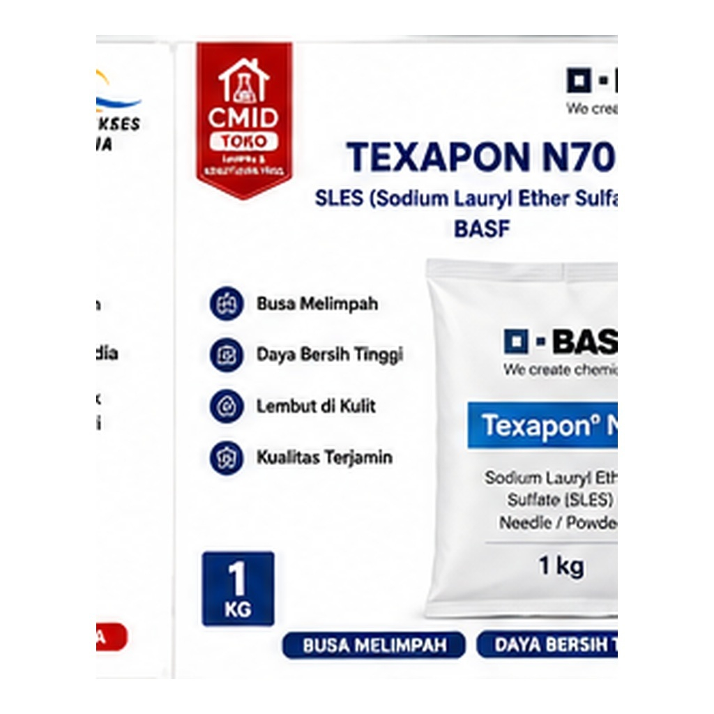 Texapon / SLES / BASF Bahan Sabun 1kg