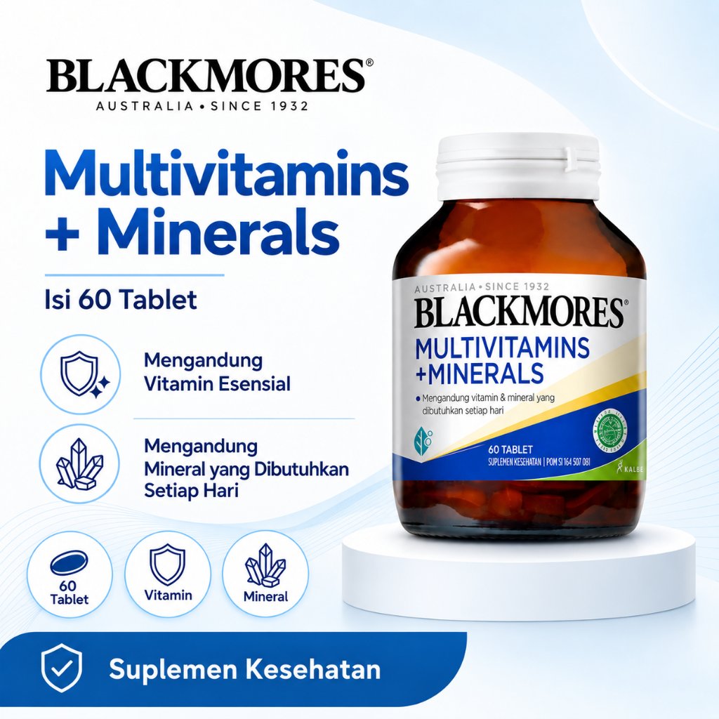 Blackmores Multivitamin + Mineral 30 Tablet Suplemen Harian Vitamin Mineral Lengkap