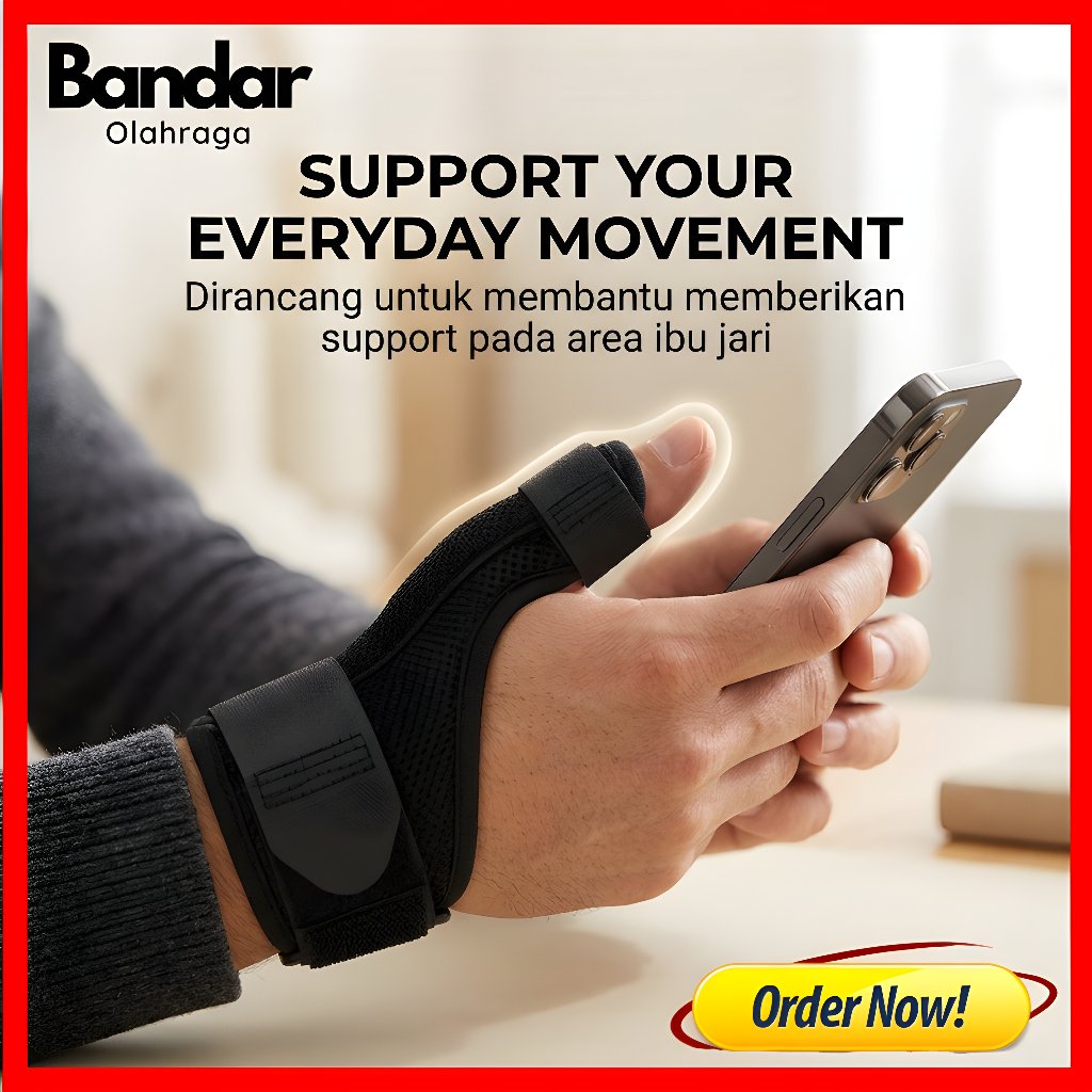 Thumb splint for de quervain / finger wrist support / pelurus jempol
