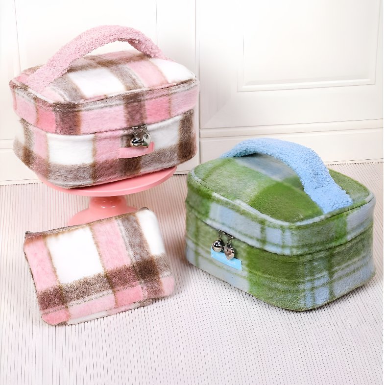 Lumiere Pouch Makeup 2 in 1 Termasuk Mini Pouch - Tas Makeup Skincare Wanita Besar Travel Organizer