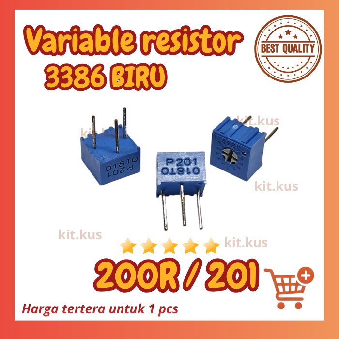 3362P trimpot variabel resistor Presisi 200R 200r  201 3362 p 3362 P 201