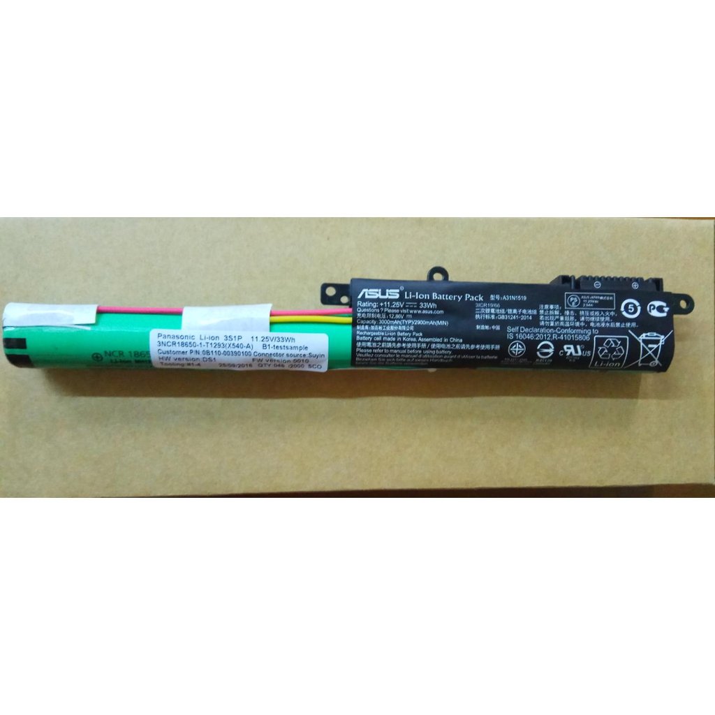 Baterai Laptop Asus X540 X540L X540LA A31N1519