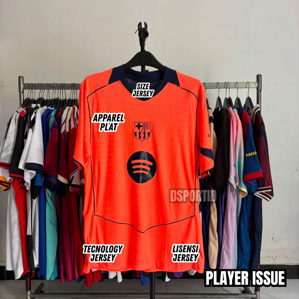 Player Issue Jersey Barcelona 3RD 2025 2026 Baju Bola Dsport