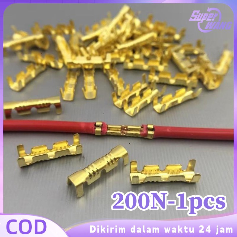 Skun Kabel Listrik 100pcs/Set Skun Set Konduksi Stabil Skun Kabel Gepeng Skun Kabel Bulat