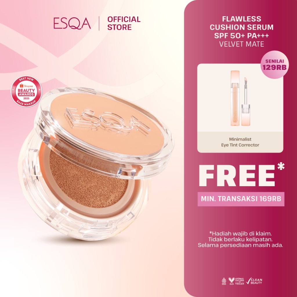 ESQA Flawless Cushion Serum SPF 50+ PA++++ Velvet Matte