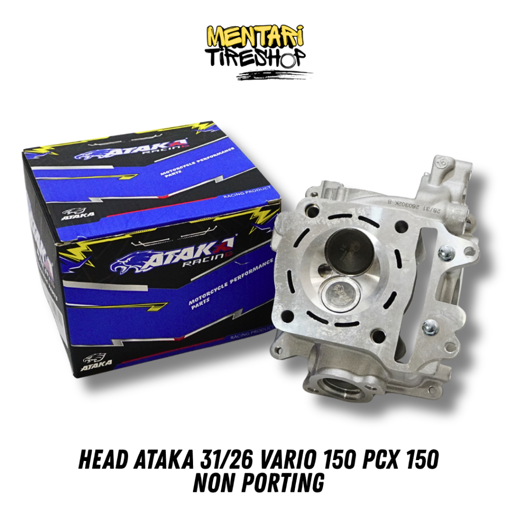 CYLINDER HEAD VARIO 125 / 150 26/31 ATAKA RACING NON PORTING HEAD ATAKA 31/26 VARIO