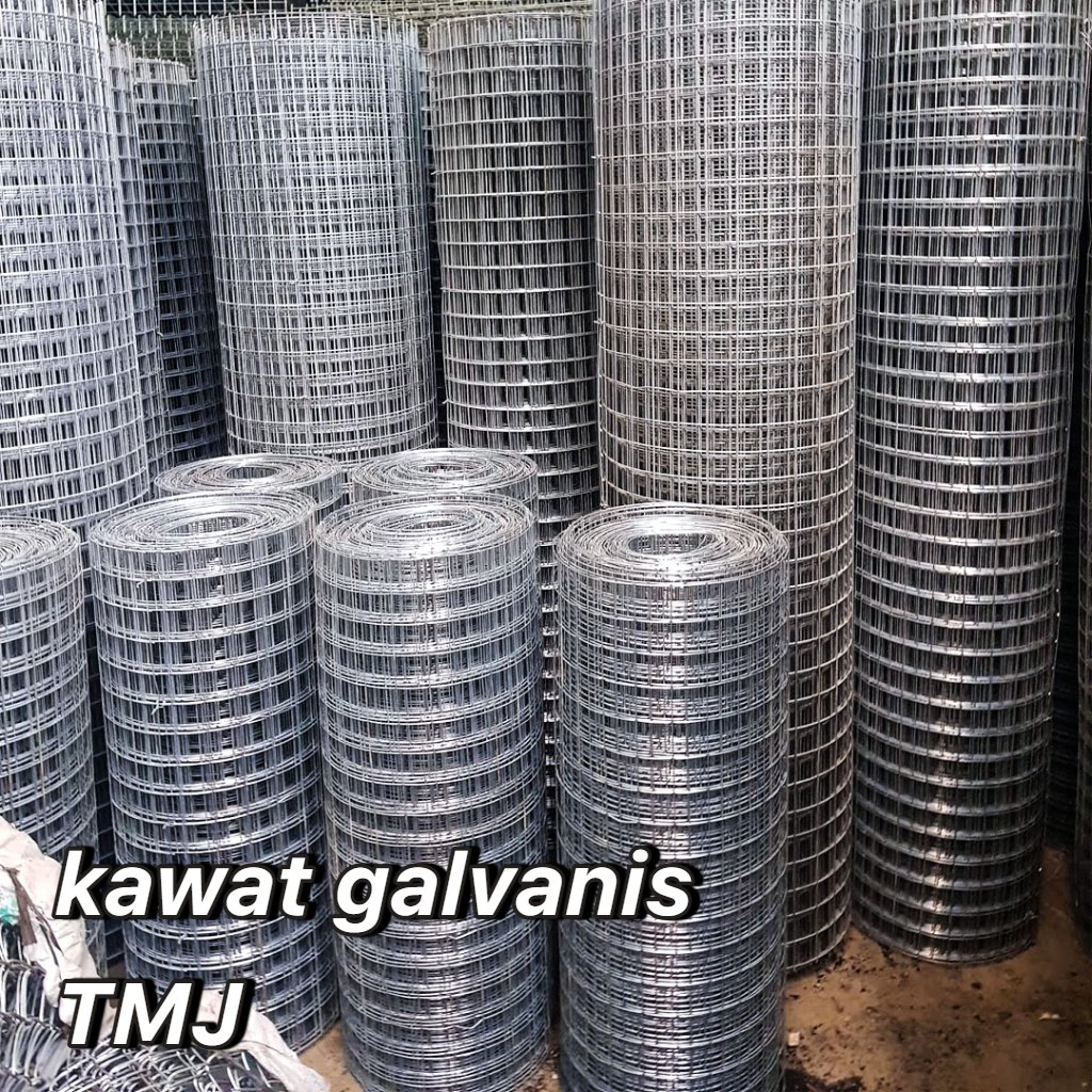 Kawat Saring Pasir Kawat Kandang Hewan Galvanis Kawat Loket Galvanis Bermacam Ukuran Roll an