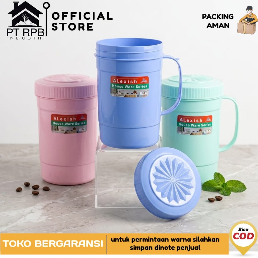 GELAS CANGKIR MUG PLASTIK BESAR