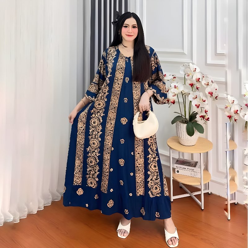 Tamala Dress Jumbo Rayon Premium Viral Daster Super Nyaman Untuk Busui