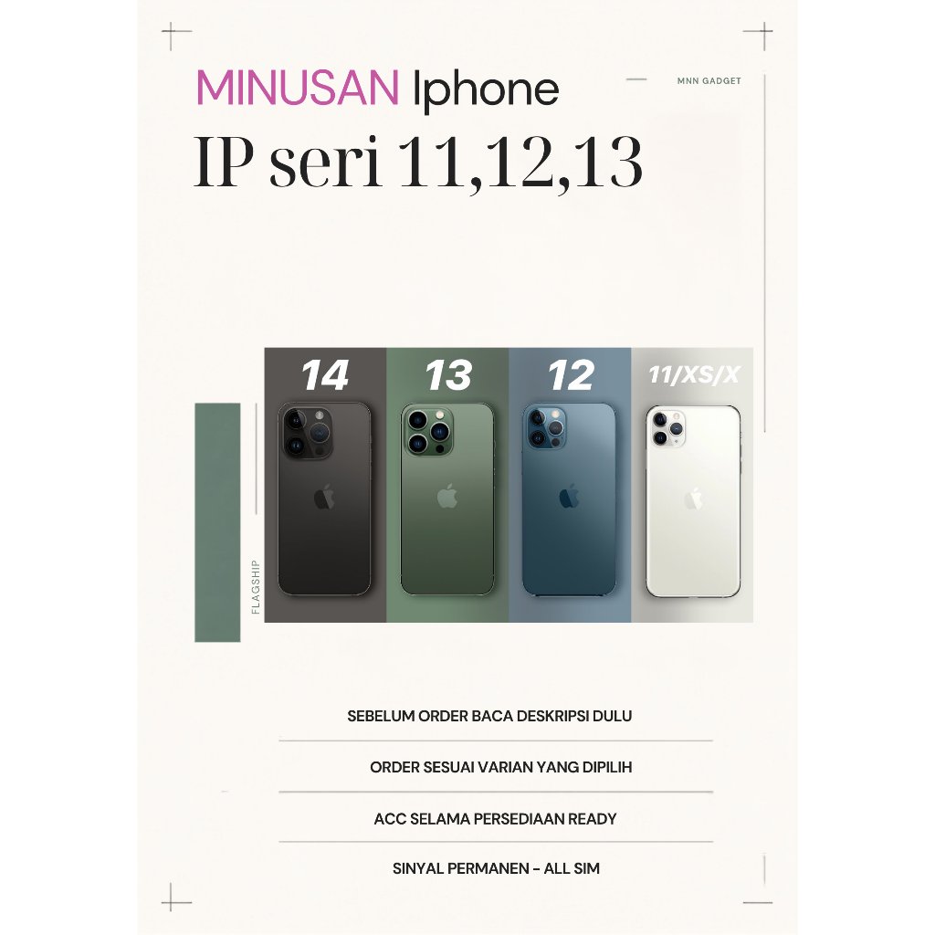 [Minusan Notif] 11/11 pro/11 Pro Max/12/ 12 pro / 13