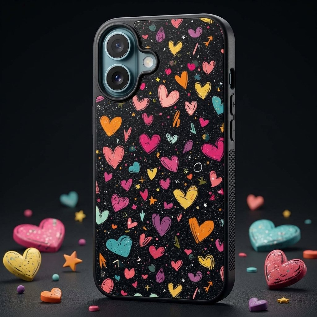 Casing HP Cute Love | iPhone Samsung Google Pixel | Gambar Glossy