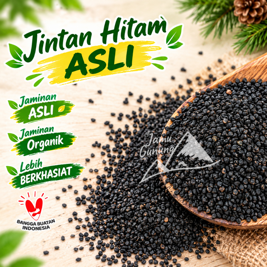 Jintan Hitam 1kg Habbatussauda Asli Hitam Pekat