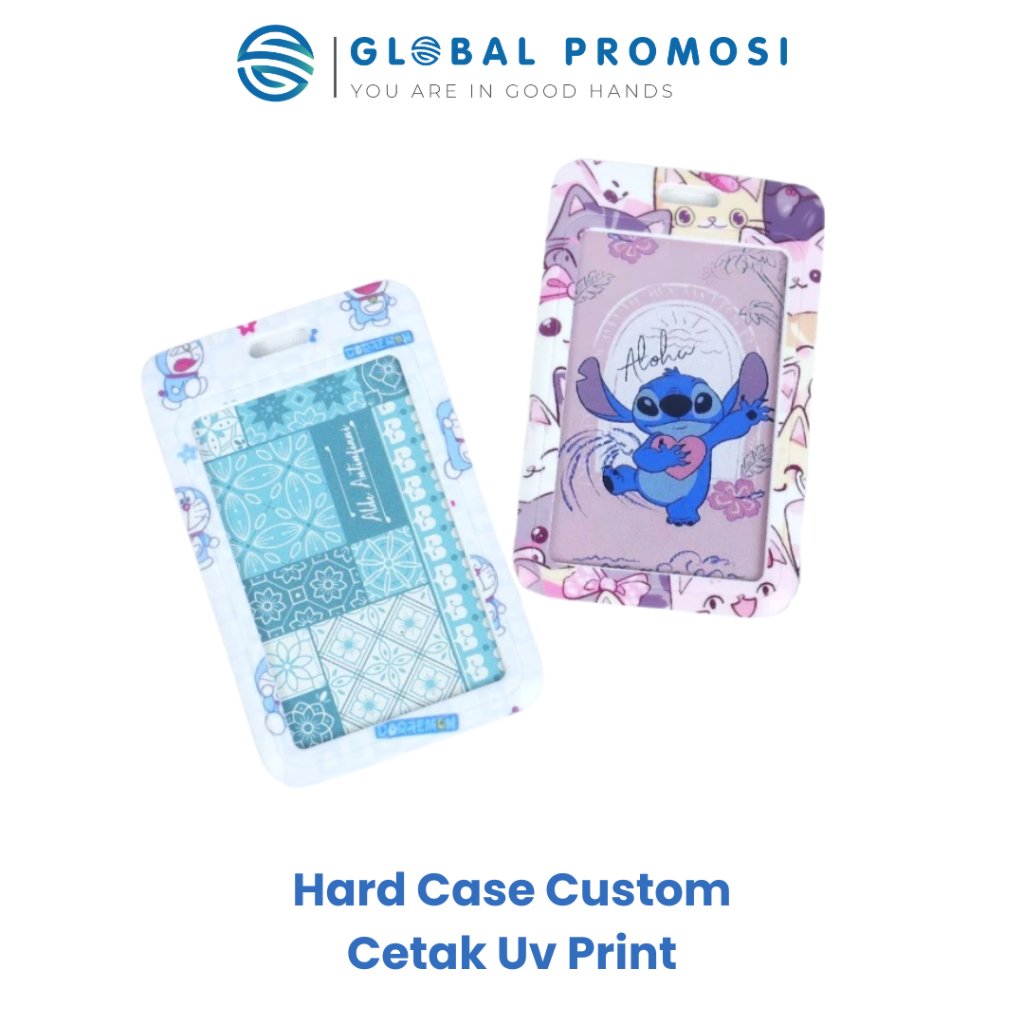 Hard Case Custom UV Print Full Color Holder Custom Desain Karyawan Sekolah