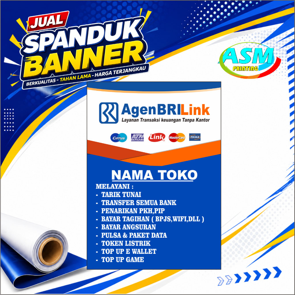 BANNER SPANDUK BRILINK BANNER BRILINK TERBARU