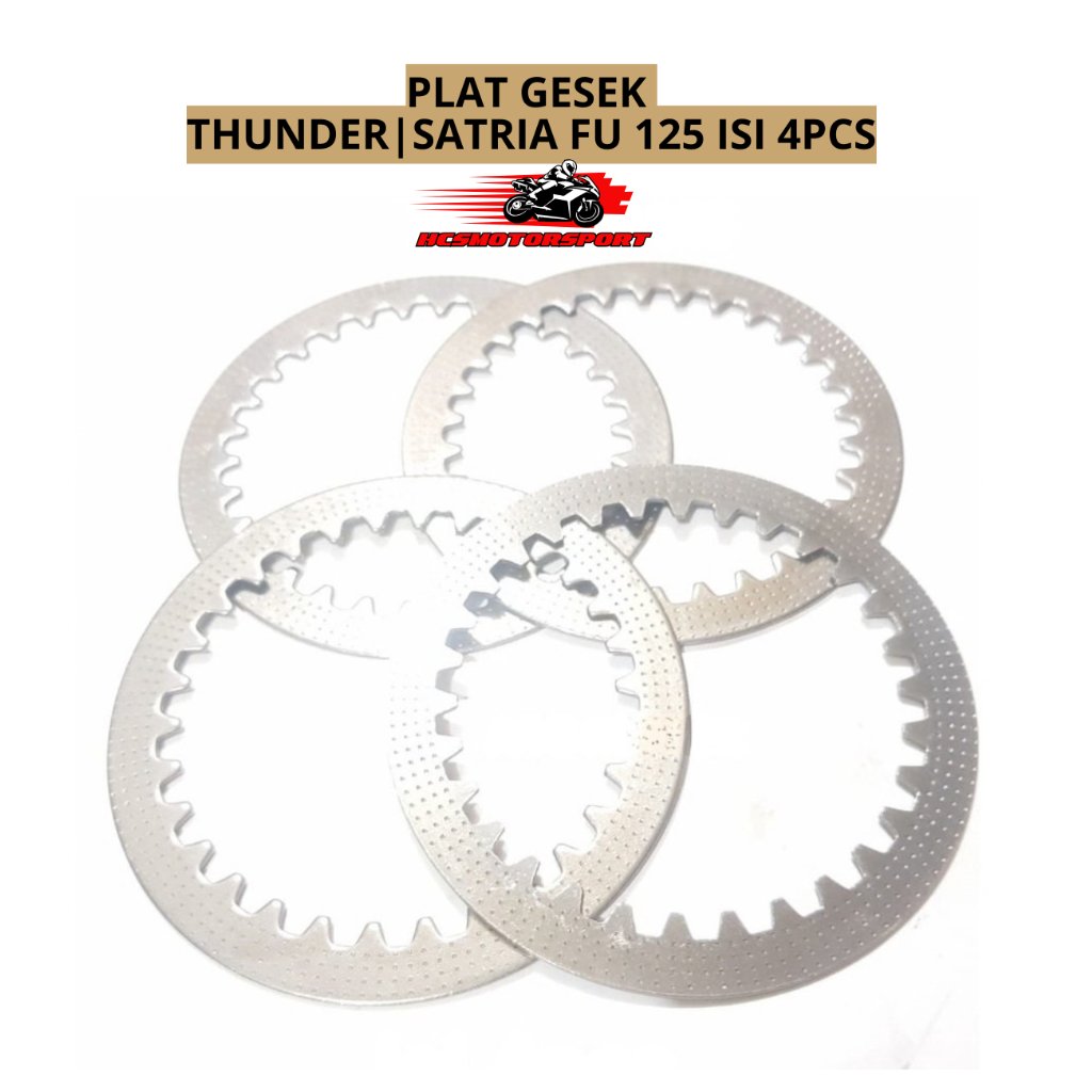 PLAT PELAT GESEK KAMPAS KOPLING KLOS THUNDER SATRIA FU 125 ISI 4PCS