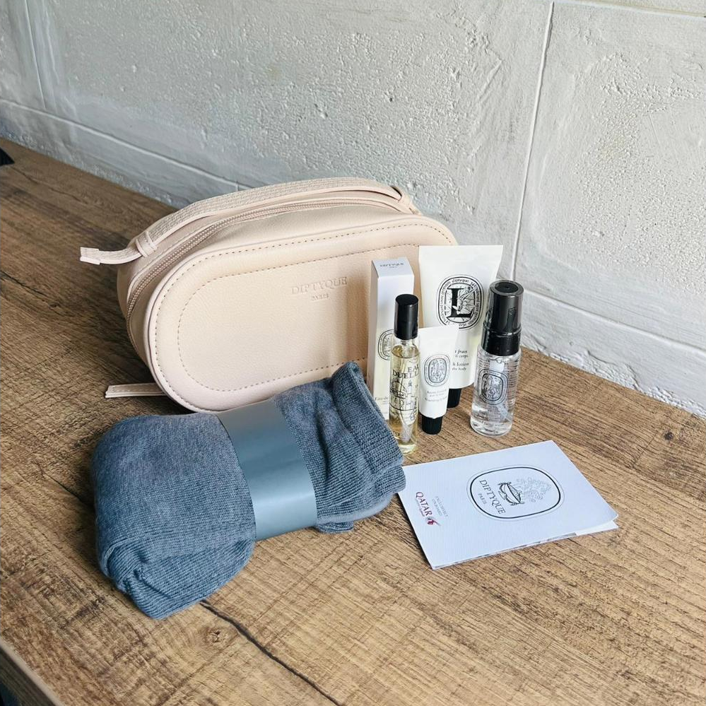 Diptyque Qatar Eau Duelle Pouch Cream Set