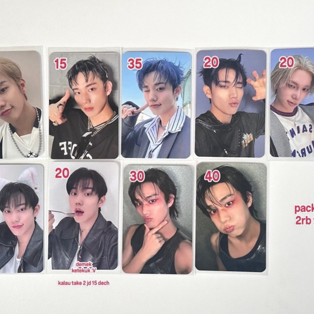 photocard p1harmony intak