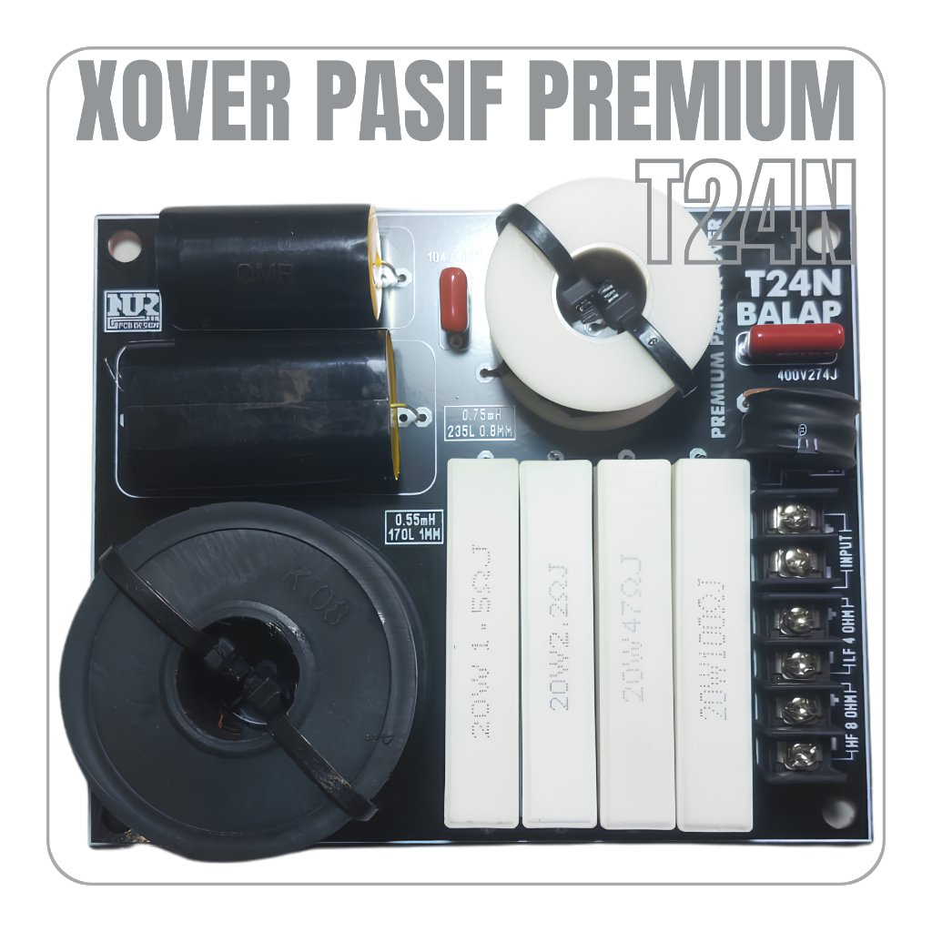 Crossover Pasif T24N 2 Way Galap KIT-016