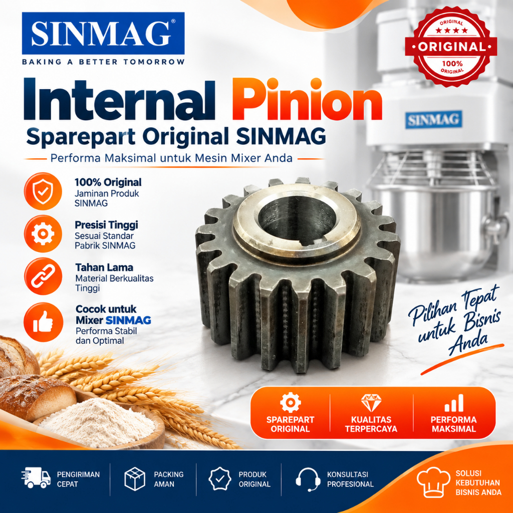 Internal pinion Mixer Sinmag/Gigi dalam  Original Sinmag