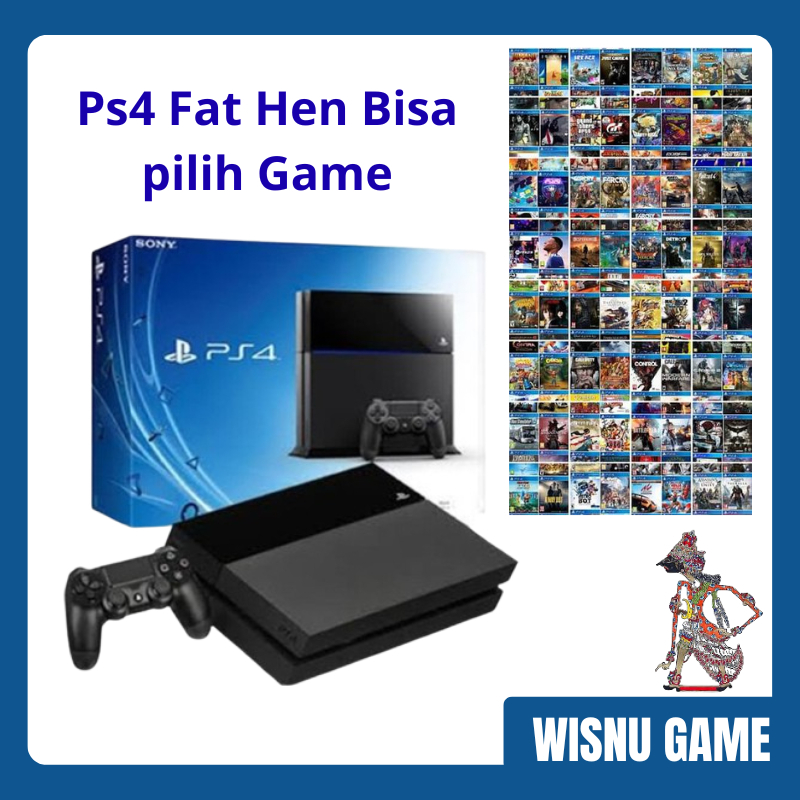 Console PS4 Sony Playstation 4 Fat HEN PS4 Fat 500GB Hen  isi Game Full