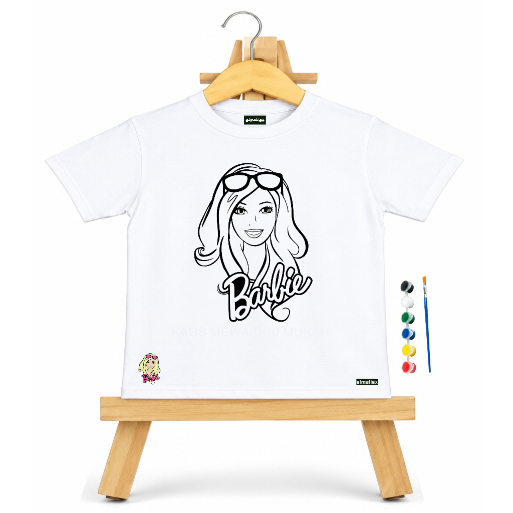 Kaos Anak Lukis dan Mewarnai Free Easel Tripot