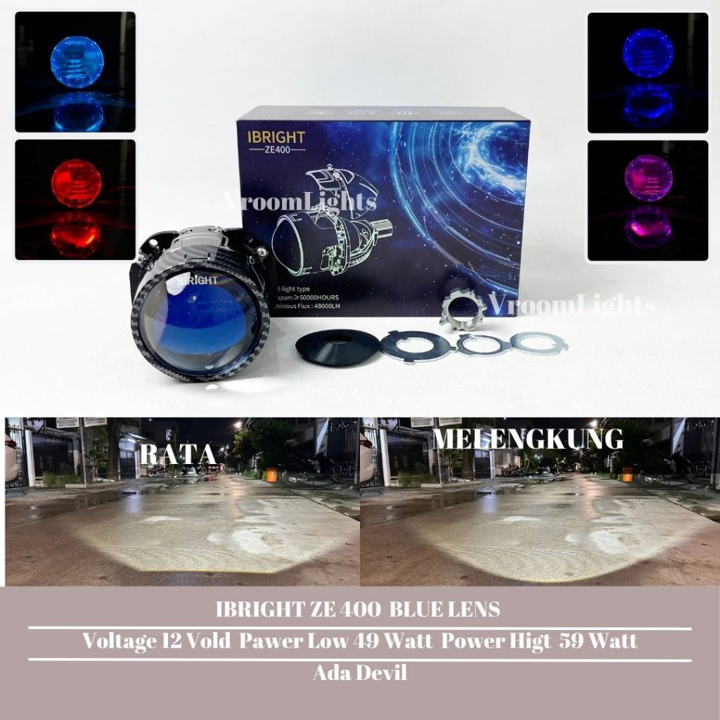 IBRIGHT ZE400 Biled 2,5 Inch Cahaya 2 Mode