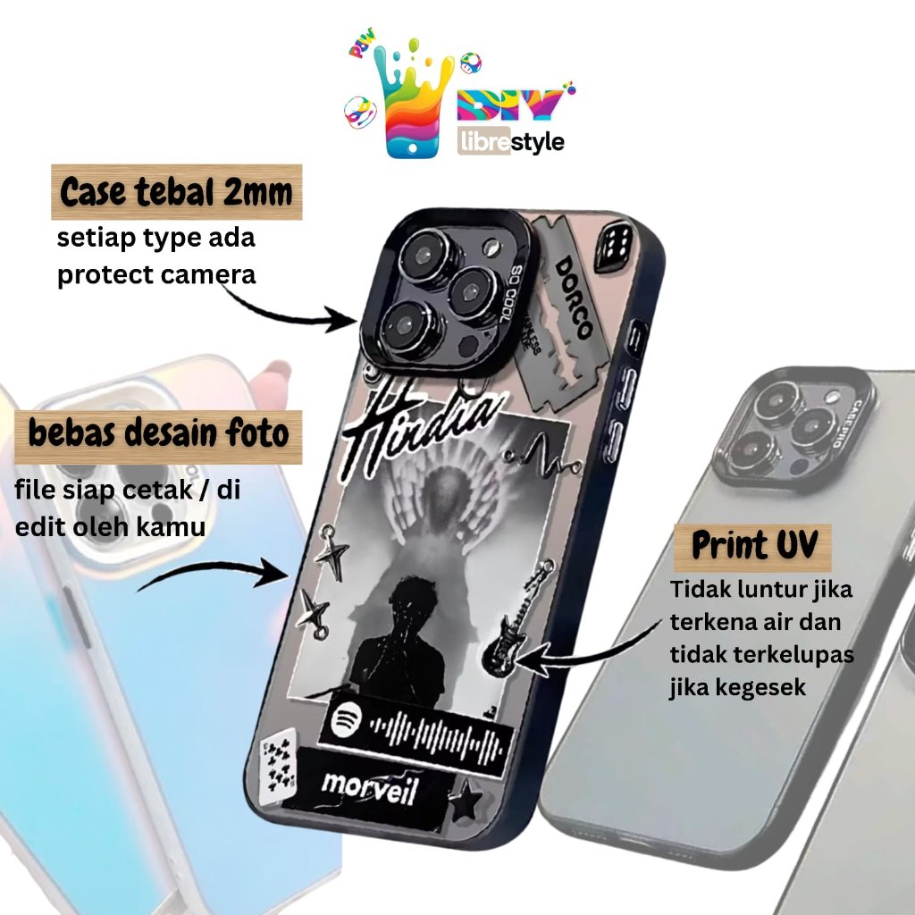 CUSTOM CASING CETAK UV PREMIUM SERIES IP - PRINT UV CASE PREMIUM ANTI LENTUR