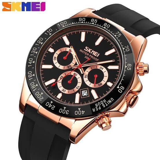 Jam Tangan SKMEI 9275 ORIGINAL Pria Analog Tali Rubber Cowok Karet Strap Silicon