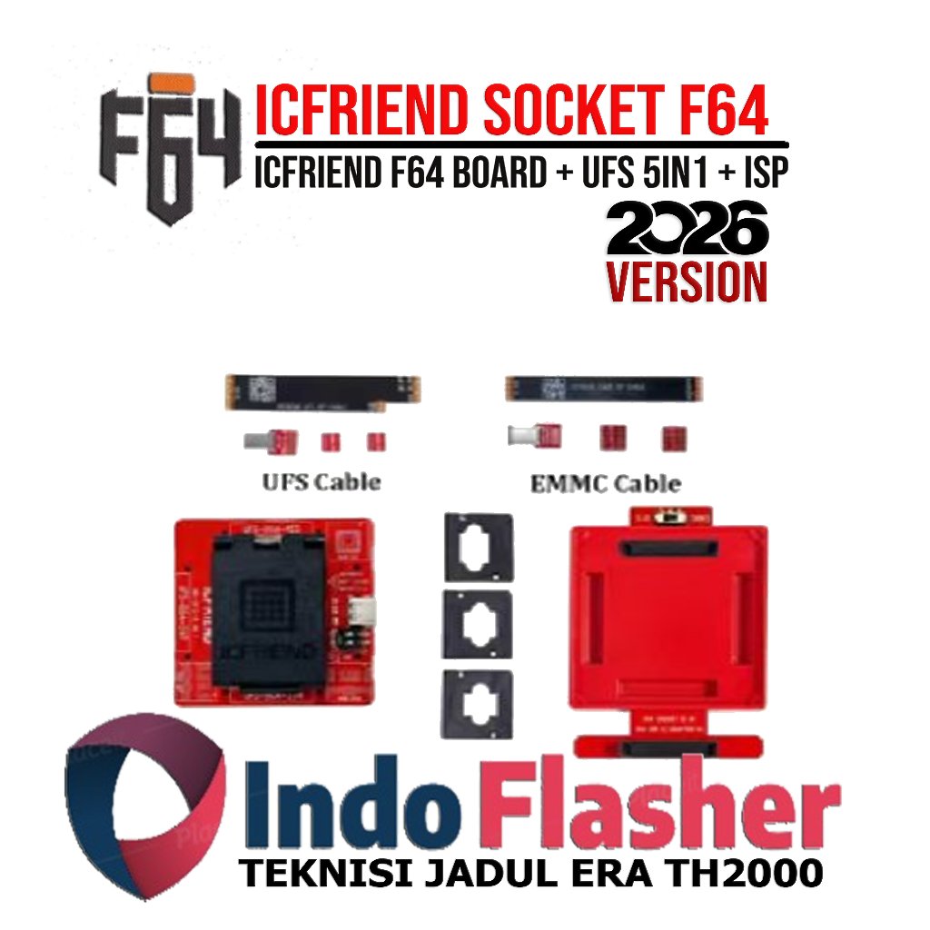 ICFriend F64 Board + UFS 5IN1 + ISP - ICFriend F64 Board UFS 5IN1 ISP Adapter BGA 153 254 297 EMMC U