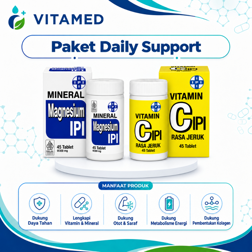 Ipi paket Daily Support Ipi Magnesium + Ipi Vitamin C