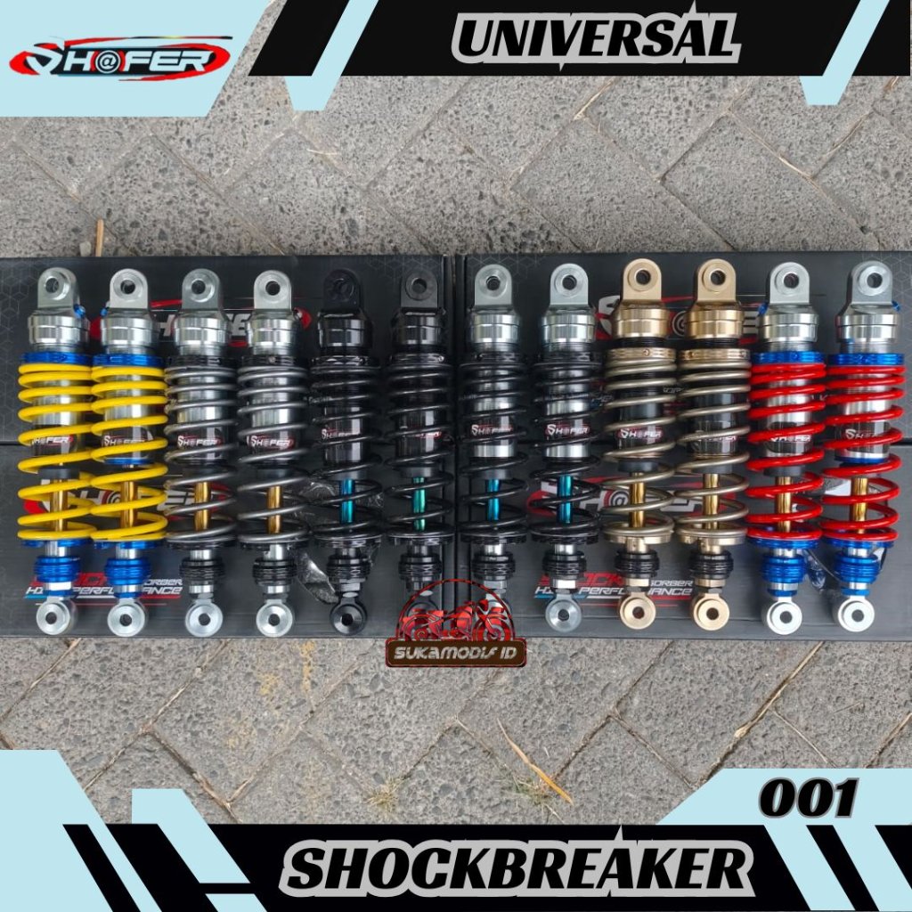 Shock Shockbreaker Shafer 280/320/340MM Klik Rebound Non Tabung Bebek Matic Klik Rebound  UNIVERSAL