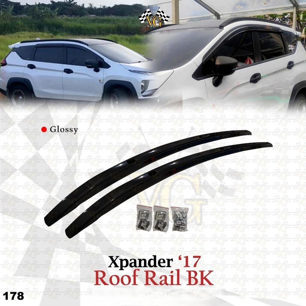 Xpander 2017 - 2022 Roofrail Roof Rail Black Glossy