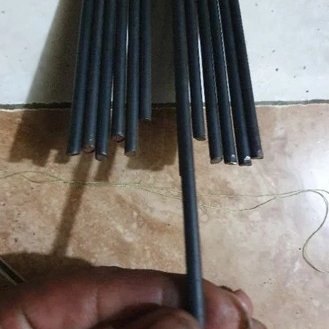 AS BAJA TEBAL 3MM, 4MM, 5MM, 6MM DENGAN PANJANG BAJA 20 CM