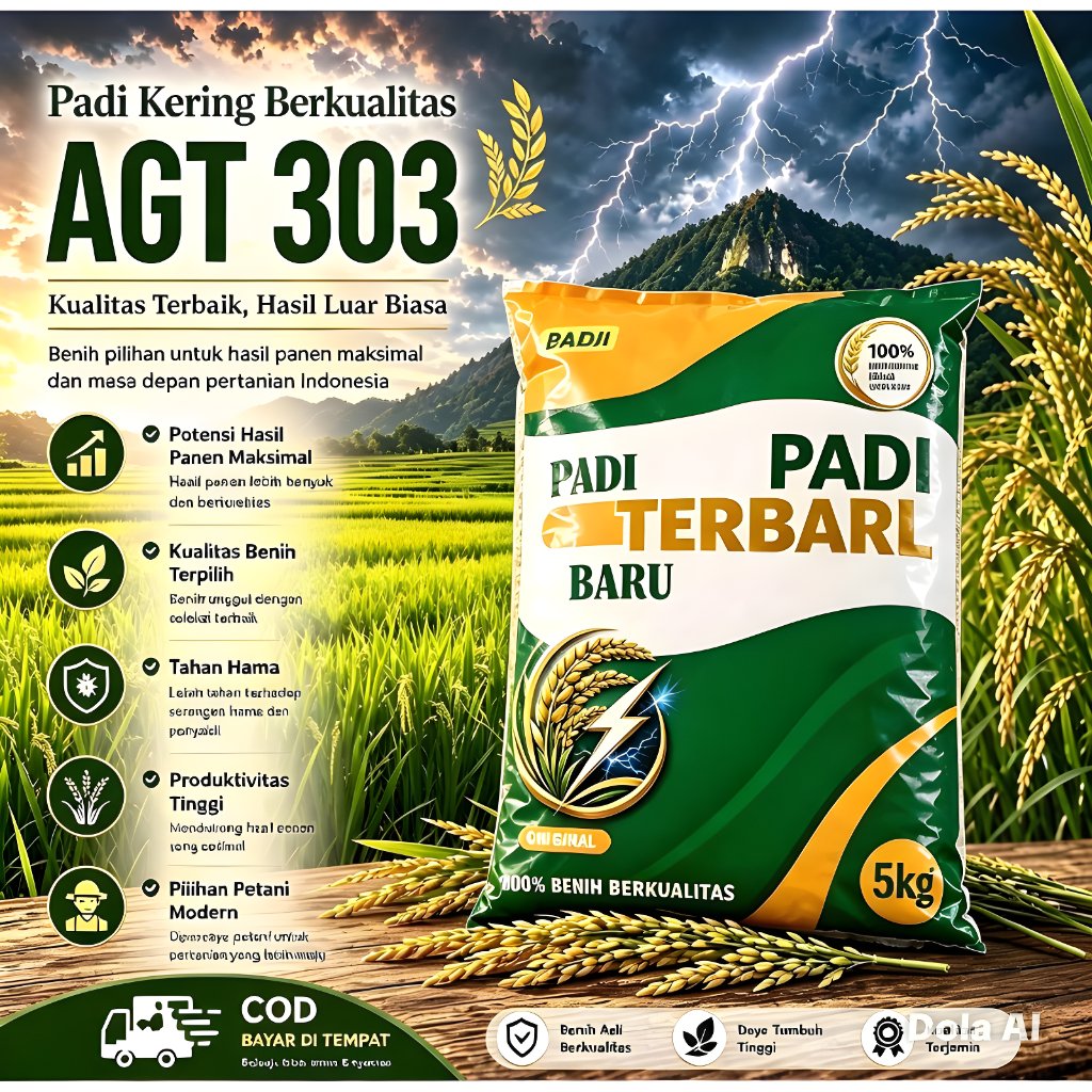PADI AGT 303 TERBARU ORIGINAL KEMASAN 5 KG #AGT_303