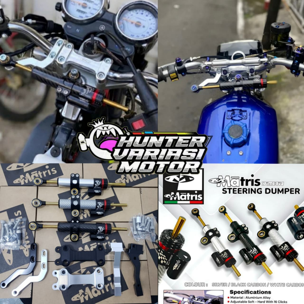 Stabilizer Steering Dumper Matris RX KING Plus Breket Copy B-PRO Stabilizer Stang Rx King Matris 16 