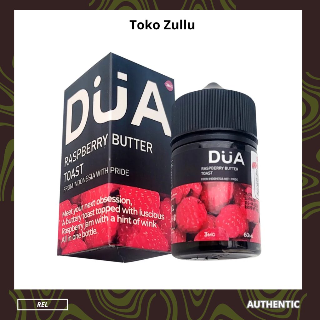Dua Raspberry Butter Toast Freebase 60ML100% Original