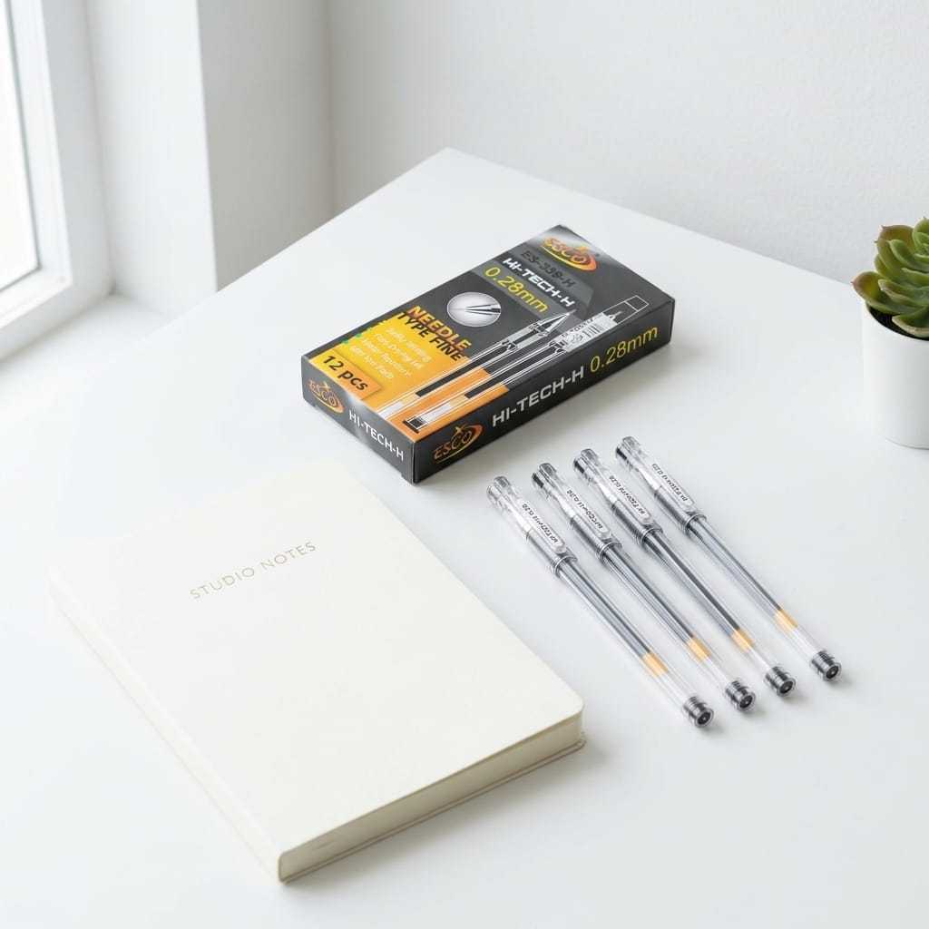 12 PCS Pulpen Esco HI-TECH-H ES-338-H 0.5mm
