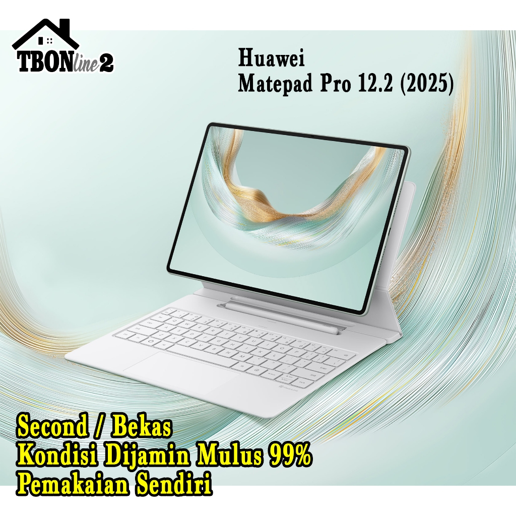 Huawei Matepad Pro 12.2 12/512G 2025 Bekas Second (Keyboard Original + Huawei Pencil Original)