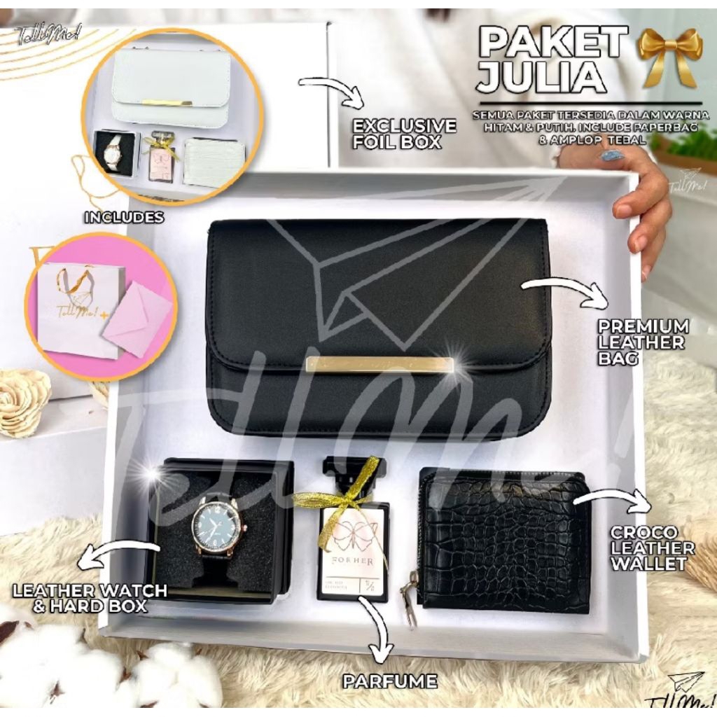 Hampers Kado Wanita Exclusive dengan Jam Tangan, Tas, dan Dompet