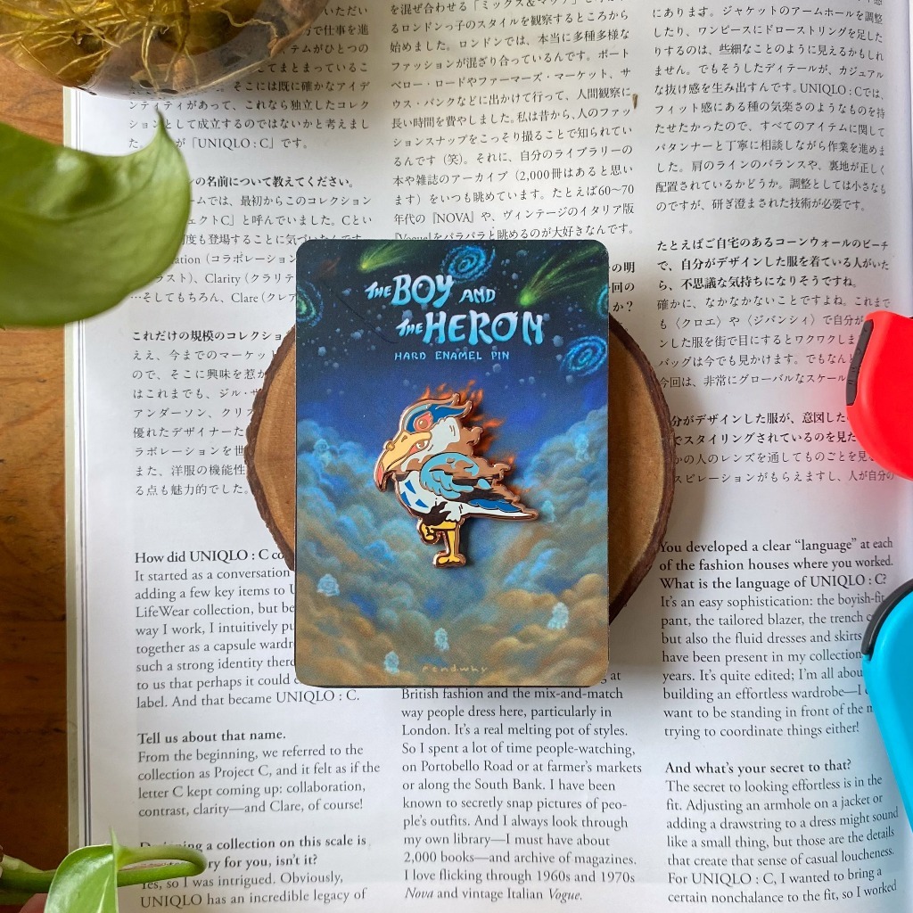 Ghibli The Boy and The Heron - Hard Enamel Pin