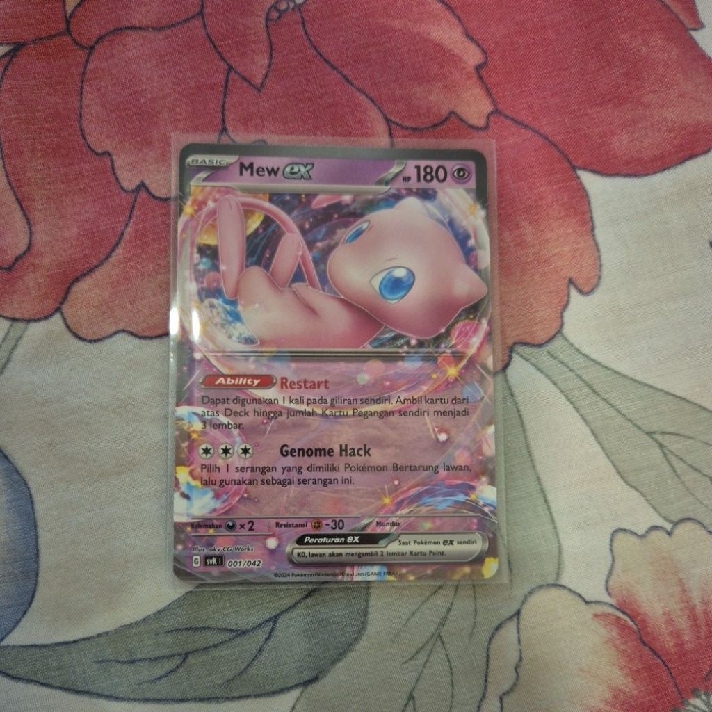 Mew Ex 001/042 RR - Kartu TCG Pokemon Indonesia Original